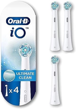 Oral-B IO Ultimate Clean Replacement Brush Heads, White, 3 Count