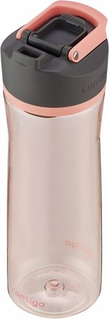 Contigo Cortland Spill-Proof Plastic Water Bottle, Pink Lemonade, 24oz