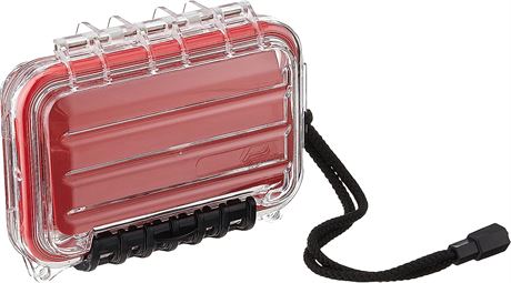 Plano Guide Series 3400 Style Polycarbonate Field Box Red/Clear