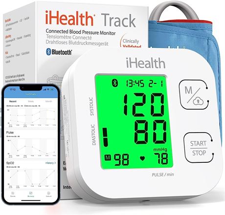 iHealth Track Smart Upper Arm Blood Pressure Monitor