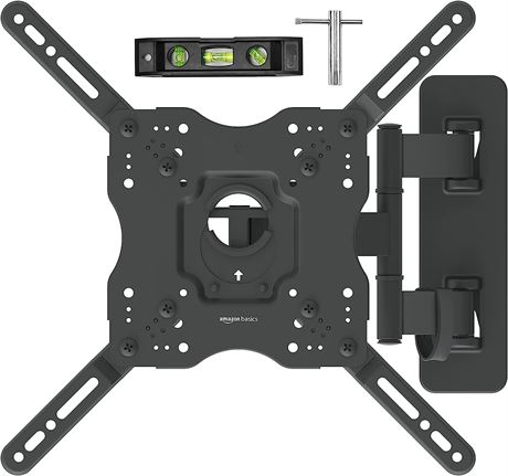 Amazon Basics Full Motion TV Wall Mount, for 26" to 55" TVs up to 80 Lbs