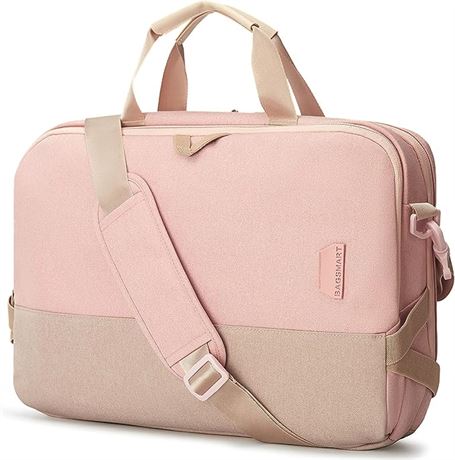 BAGSMART Laptop Bag for Women - Pink