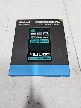 INLAND Professional 480GB SSD 3D NAND SATA III 6Gb/s 2.5" Solid State Drive