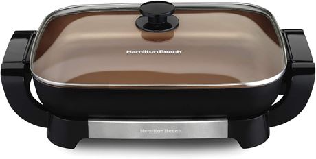 Hamilton Beach Durathon Ceramic Electric Skillet with Removable 12x15� Pan