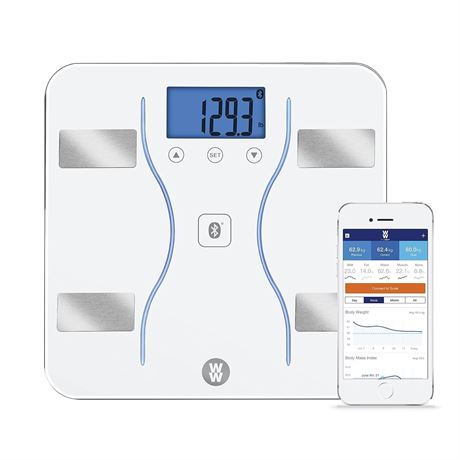 Weight Watchers Scales Bathroom Scale for Body Weight, Glass Digital Scale