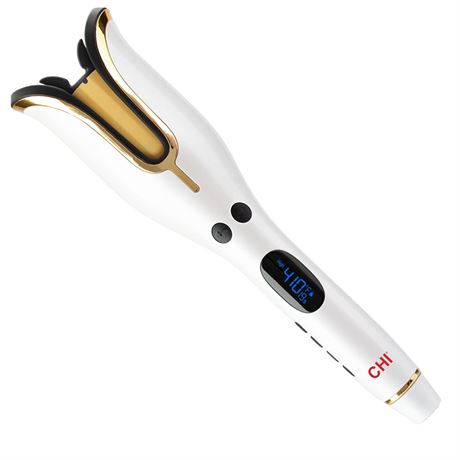 CHI Spin N Curl 1" Ceramic Rotating Curler In White