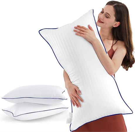 SEMZSOM Bed Pillows for Sleeping King Size