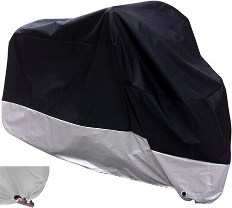 All Season Black Waterproof Sun Motorcycle Cover,