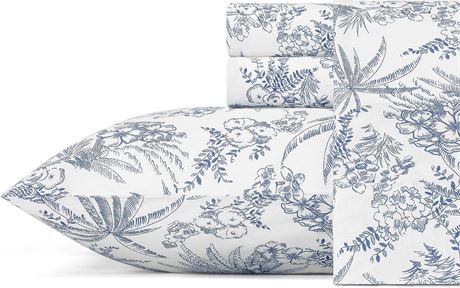 Tommy Bahama - Queen Sheets, Cotton Percale Bedding Set