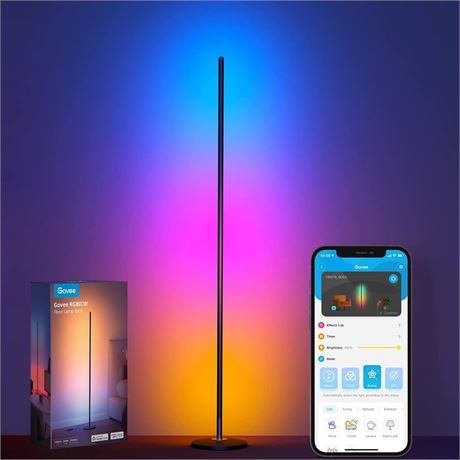 Govee RGBIC Floor Lamp LED Corner Lamp Works with Alexa