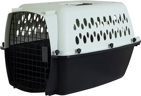 Petmate Pet Porter Fashion Dog Kennel 24", Pale Aqua & Black, for Pets 15-20lbs