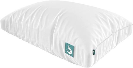 Sleepgram Bed Support Hypoallergenic Cool Sleeping Loft Soft Pillow, Queen