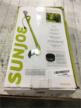 Sun Joe TRJ608E Electric String Trimmer , 10-Inch , 2.8 Amp