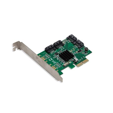 IO Crest SATA III 4 Port PCI-e 2.0 x 2 Controller Card Low Pro Bracket