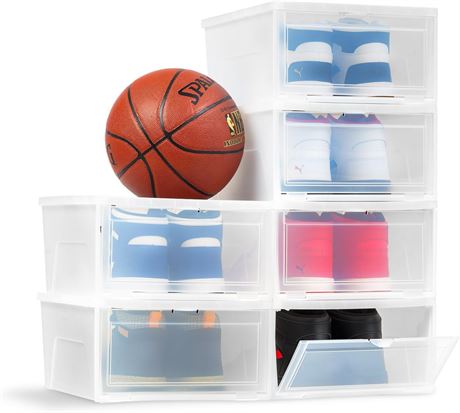 IRIS USA 6 Pack Shoe Storage Box