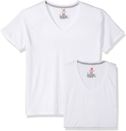 Hanes Ultimate Men's 4-Pack Comfortblend V-Neck with FreshIQ, Medium