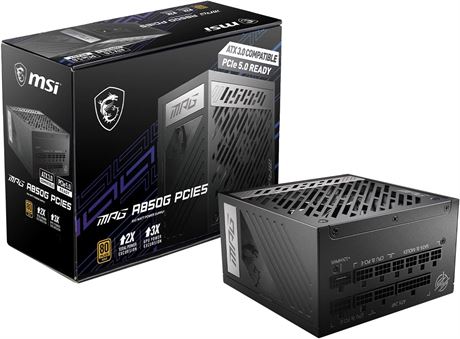 MSI MPG A850G PCIE 5 & ATX 3.0 Gaming Power Supply