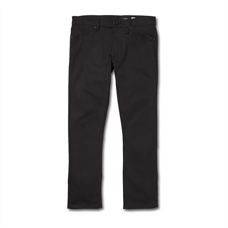 Volcom Men's Vorta Slim Straight Denim Jean - Black - 30