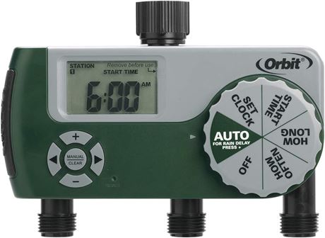 Orbit 56082 3-Outlet Hose Watering Timer