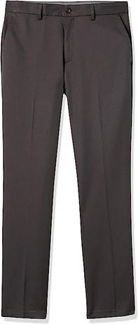 Amazon Essentials Men's Slim-Fit Flat-Front Dress Pant, 32x30, Dark Gray