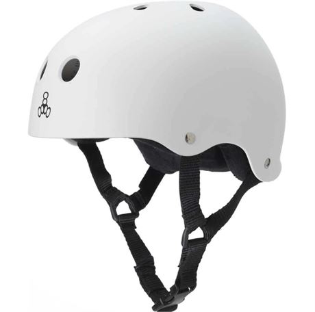 Triple 8 Sweatsaver Helmet, White. Medium