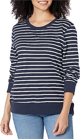 Amazon Essentials Women's French Terry Fleece Crewneck Sweatshirt, Sm