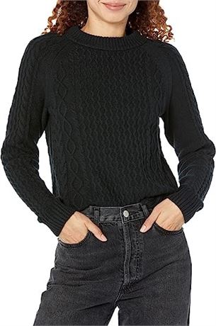 Amazon Essentials Women's Stitch Cable Sweater, Small