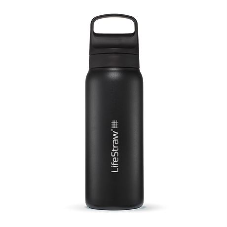 LifeStraw Go Series � Insulated Water Filter Bottle - 24oz - Black