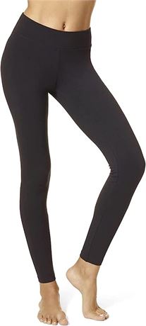 HUE Women's Cotton Ultra Legging with Wide Waistband, Sm