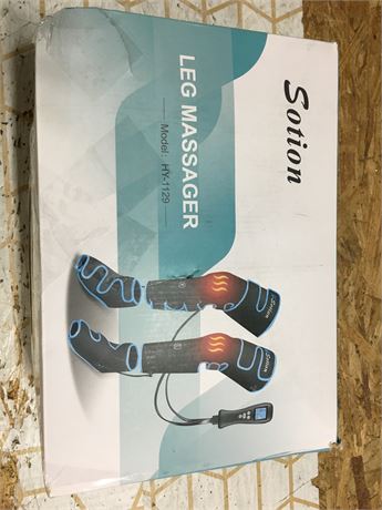 Sotion Leg Massager with Heat and Compression with Handheld Controller