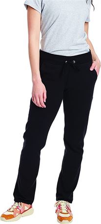 Hanes Women's French Terry Pocket Pant, Black, XL