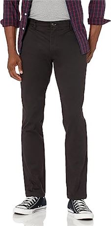 Amazon Essentials Men's Skinny-Fit Washed Comfort Stretch Chino Pant, 33x29