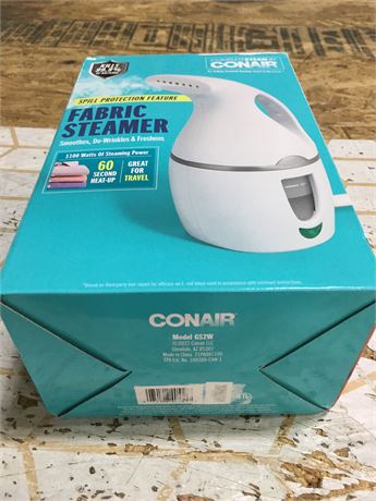 Conair Handheld Travel Garment Steamer for Clothes, CompleteSteam 1100W,