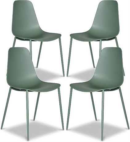 POLY & BARK Isla Chair, Set of 4, Pistachio Green