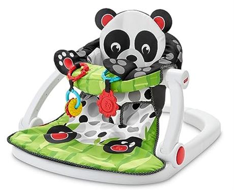 Fisher-Price Portable Baby Chair Sit-Me-Up Floor Seat, Panda Paws