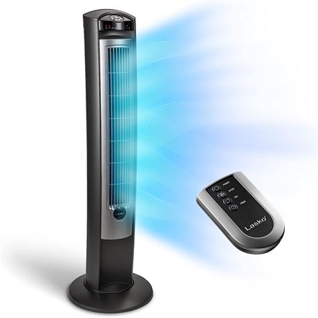 Lasko Oscillating Tower Fan, Remote Control