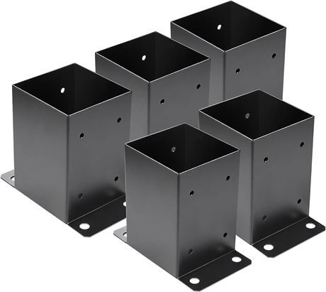 4 x 4 Post Base 5 PCS,Inner Size 3.6"x3.6"Deck Post Base