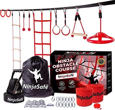 Ninja Obstacle Course for Kids Backyard - 10 Durable Obstacles