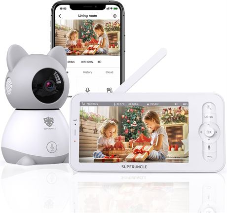 SUPERUNCLE Baby Monitor, Video Baby Monitor