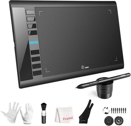 UGEE M708 10 x 6 inch Large Drawing Tablet with 8 Hot Keys