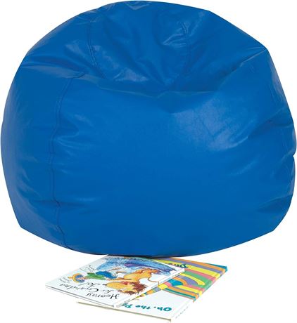 Children's Factory 26" Kids Bean Bag Chairs, Blue