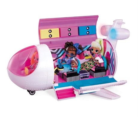 LOL Surprise OMG Plane 4-in-1 Playset -NEW