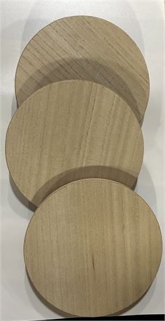 Set of 3 Decorative Round Tray -  6" diameter - NEW