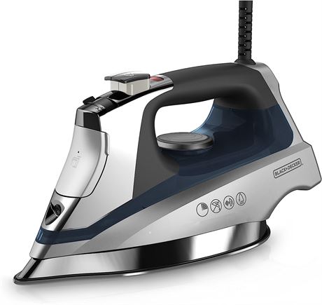 BLACK+DECKER Allure Professional Steam Iron, Blue, D3030