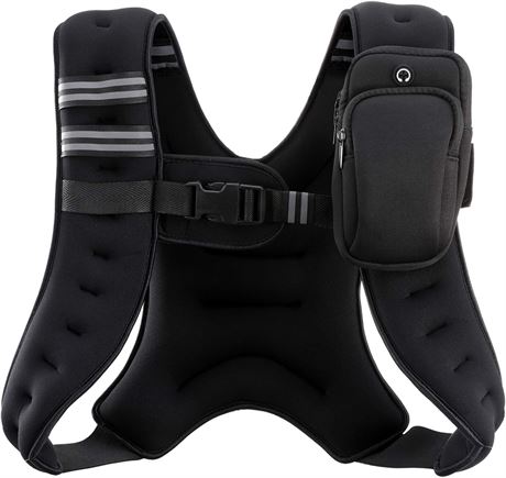 ZELUS Weighted Vest,with Reflective Stripe for Workout,