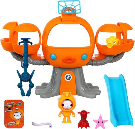 Octopod Playset | 6 Pieces Including Deep Sea Captain Barnacles & Net Launcher