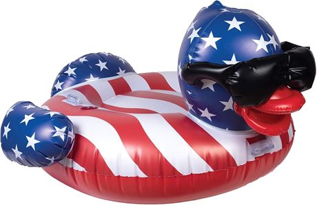 GAME Derby Duck Stars & Stripes, Large, Holds Up to 250lbs