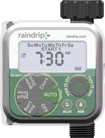 Raindrip Digital Hose-End Automatic Water Timerp - Grey