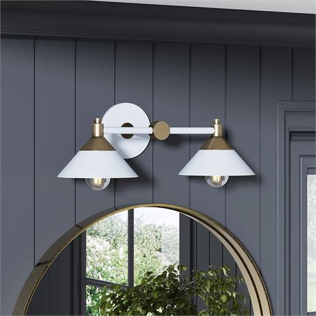 Nathan James Frank Bathroom Light Fixture Sconce Lighting