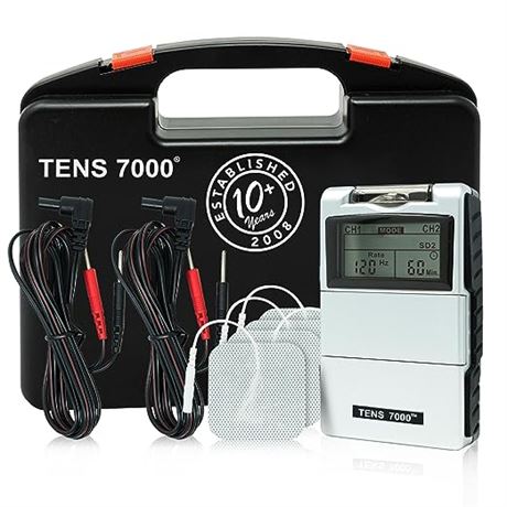 TENS 7000 Digital TENS Unit with Accessories